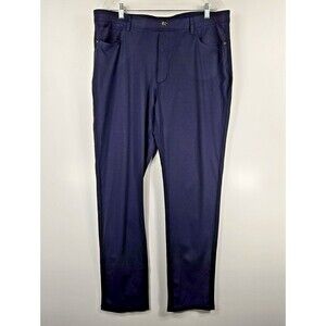 Collars & Co Men's Size 40/34 Navy Blue CEO Pull On Pants NWT CC73